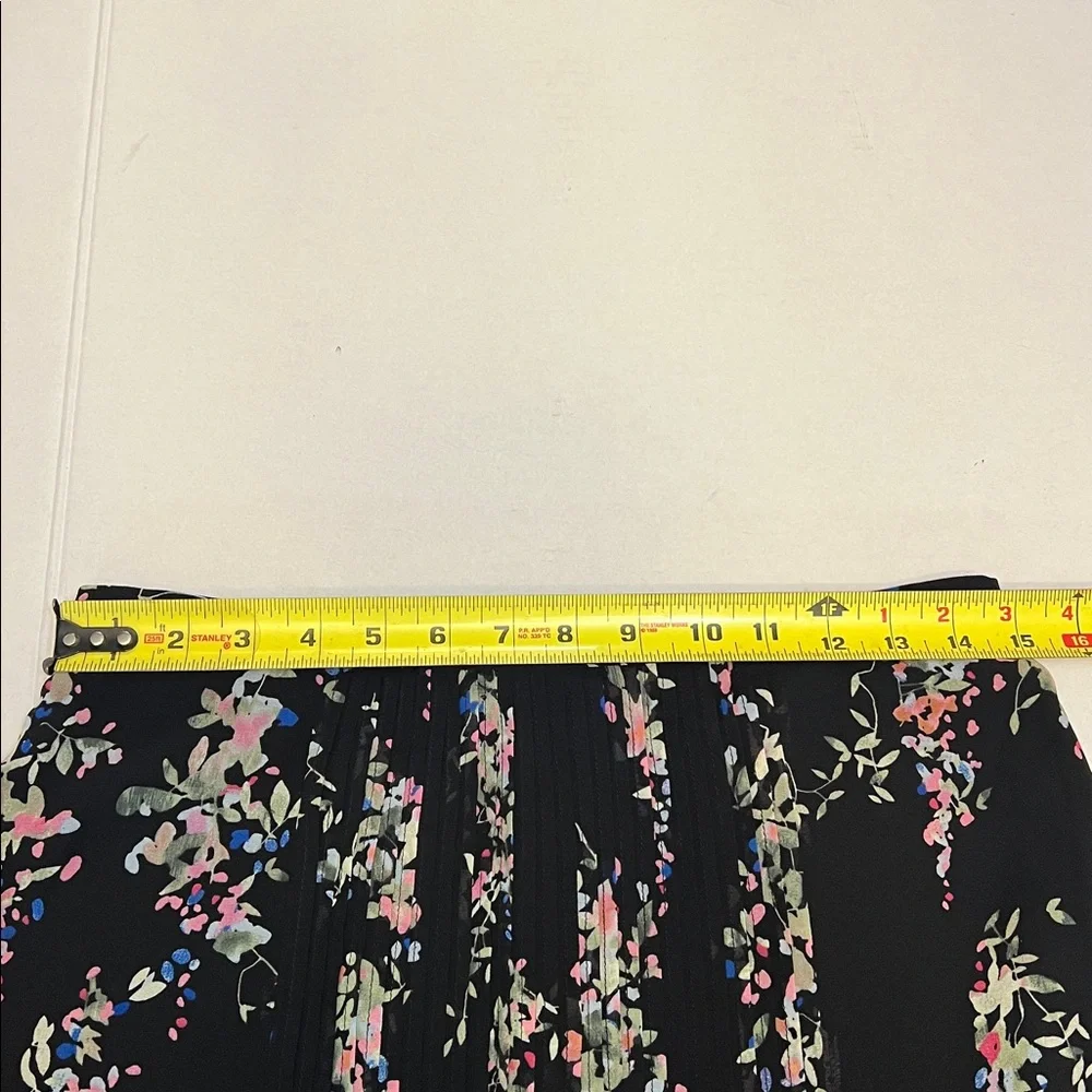 REISS FLORAL PLEATED RUFFLE MINI SKIRT SIZE 6